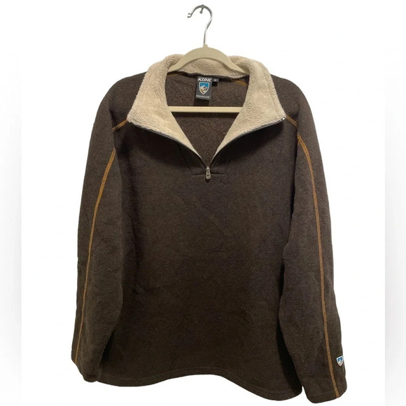 KUHL Europa 1/4-Zip Fleece Jacket Men's XL Alpaca Fleece Gorpcore Outdoorsy - Picture 15 of 15